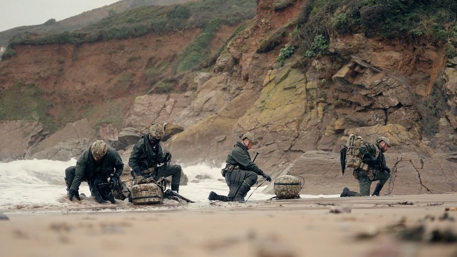 Elsewhere in Plymouth, The Shore Reconnaissance Team (SRT) conducted a beach recce