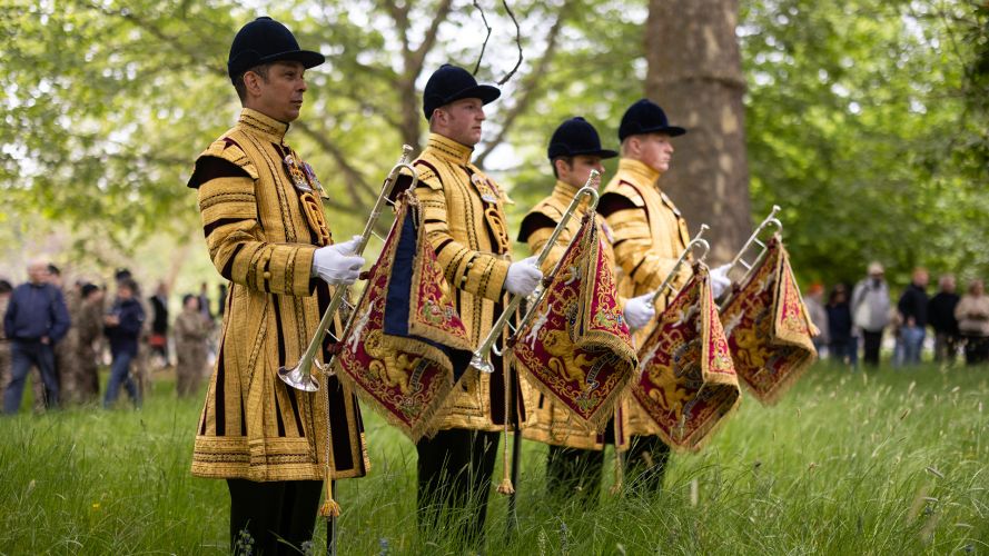 State Trumpeters from The Band of the Household Cavalry attend the 102nd parade and service of the Combined Cavalry Old Comrades Association in Hyde Park to remember their fallen – a day better known as Cavalry Sunday State Trumpeters from The Band of the Household Cavalry attend the 102nd parade and service of the Combined Cavalry Old Comrades Association in Hyde Park to remember their fallen - a day better known as Cavalry Sunday (Source: MOD)