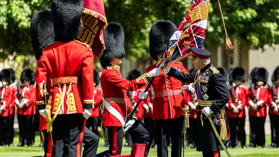 British Army Colours, which include Standards and Guidons, display regimental symbols and battle honours, and represent the soul, history and spirit of the regiment British Army Colours, which include Standards and Guidons, display regimental symbols and battle honours, and represent the soul, history and spirit of the regiment