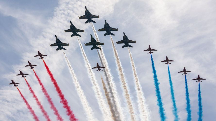 It is the first time the Red Arrows have performed in North America since 2019