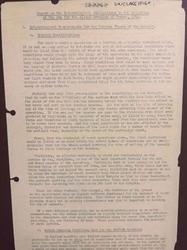 This report includes meteorological requirements for the various phases of the assault (Picture: MOD)
