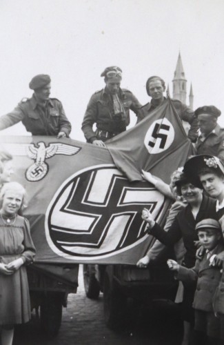 Captured Nazi flag SAS Norway