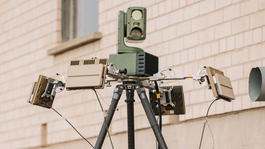 Another piece of hi-tech kit at their disposal was Cortexa Guardian - a static camera and radar system that can locate and identify drone threats