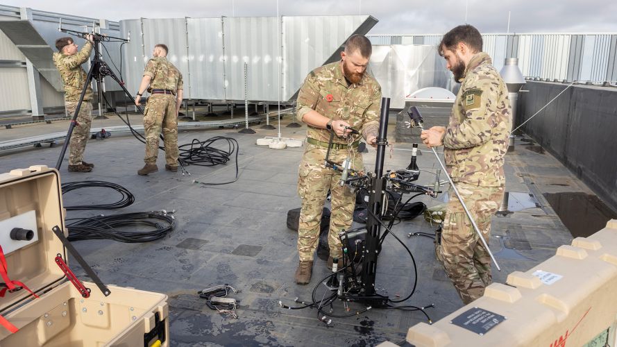 UK deploys counter drone unit to Belgium (Picture: MOD)