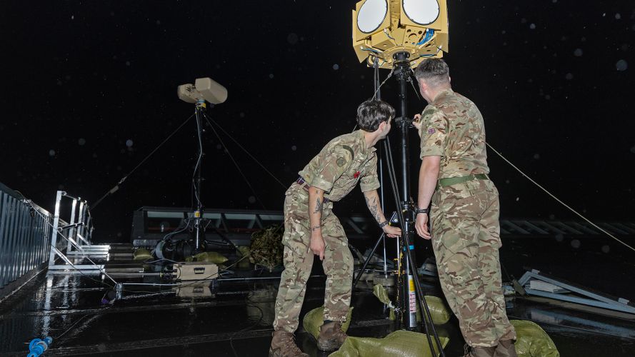UK deploys counter drone unit to Belgium (Picture: MOD)