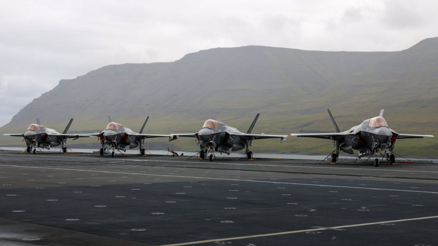 F-35Bs on HMS Prince of Wales' flight deck (Picture: HMS Prince of Wales X) F-35Bs on HMS Prince of Wales' flight deck (Picture: HMS Prince of Wales X)