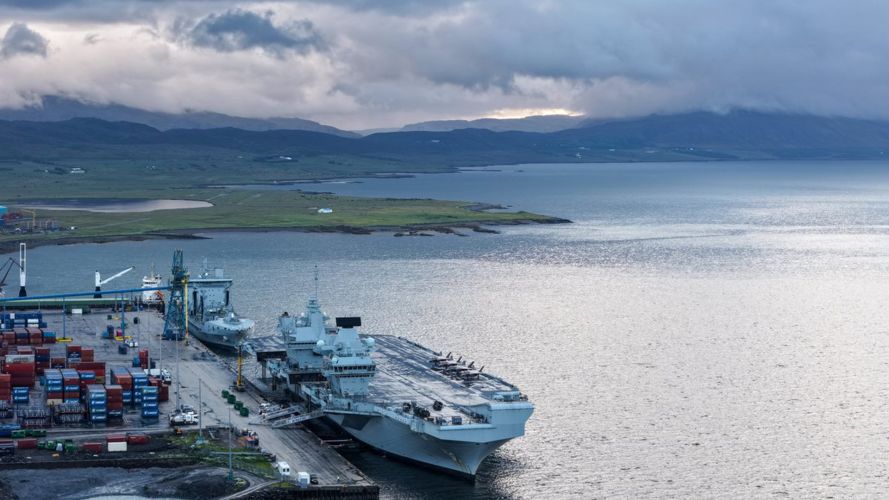 The Royal Navy's flagship docked in Iceland (Picture: HMS Prince of Wales X) The Royal Navy's flagship docked in Iceland (Picture: HMS Prince of Wales X)