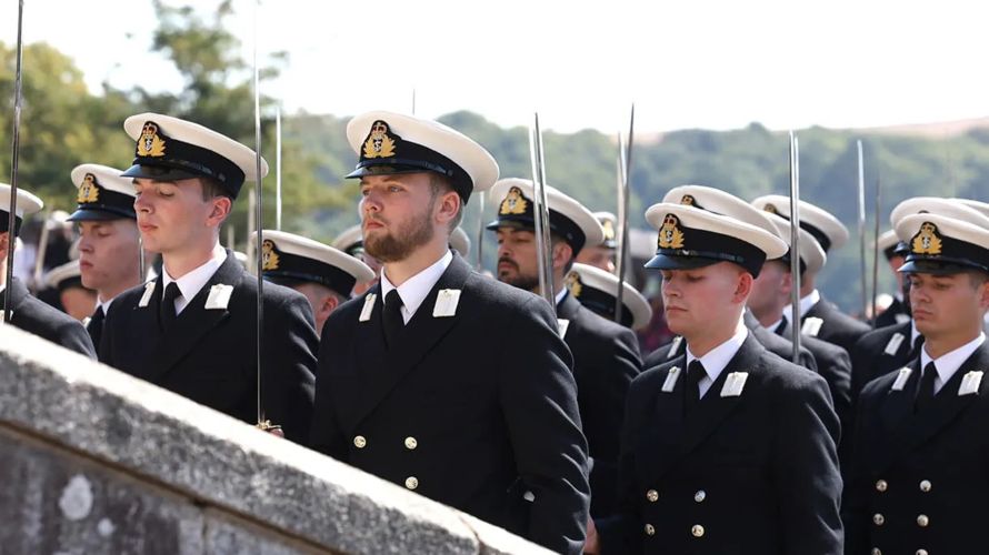 One hundred and fifty junior officers, including 16 from 10 allied and partner navies, finished 29 weeks of demanding training (Picture: Royal Navy) One hundred and fifty junior officers, including 16 from ten allied and partner navies, finished 29 weeks of demanding training (Picture: Royal Navy)