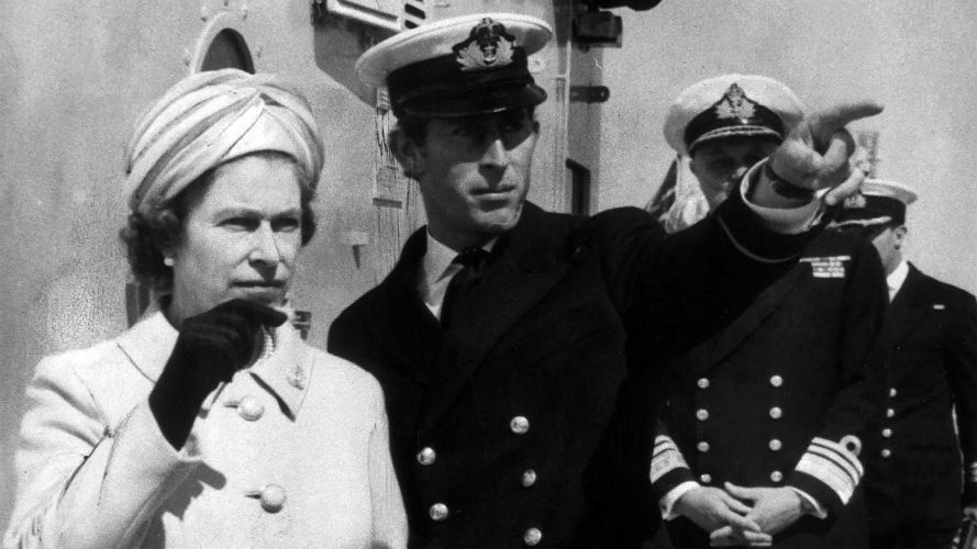 Queen Elizabeth II being shown around HMS Norfolk by then Prince Charles (Picture: Trinity Mirror/Mirrorpix) Queen Elizabeth II being shown around HMS Norfolk by then Prince Charles (Picture: Trinity Mirror/Mirrorpix)
