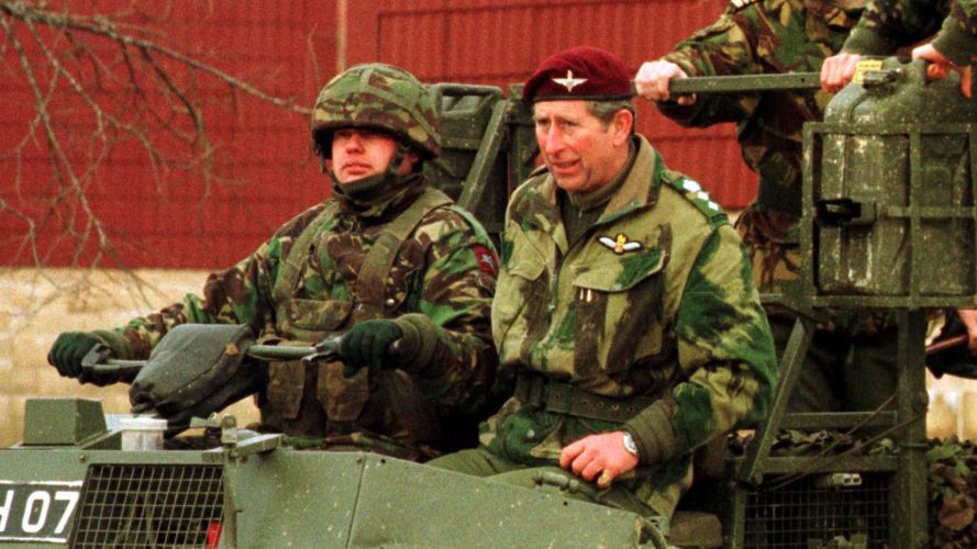 The then Prince rides a Supacat during his visit to 1st Battalion the Parachute Regiment on Salisbury Plain in February 1999 (Pictures: PA Images) The then Prince rides a Supacat during his visit to 1st Battalion the Parachute Regiment on Salisbury Plain in February 1999 (Pictures: PA Images)