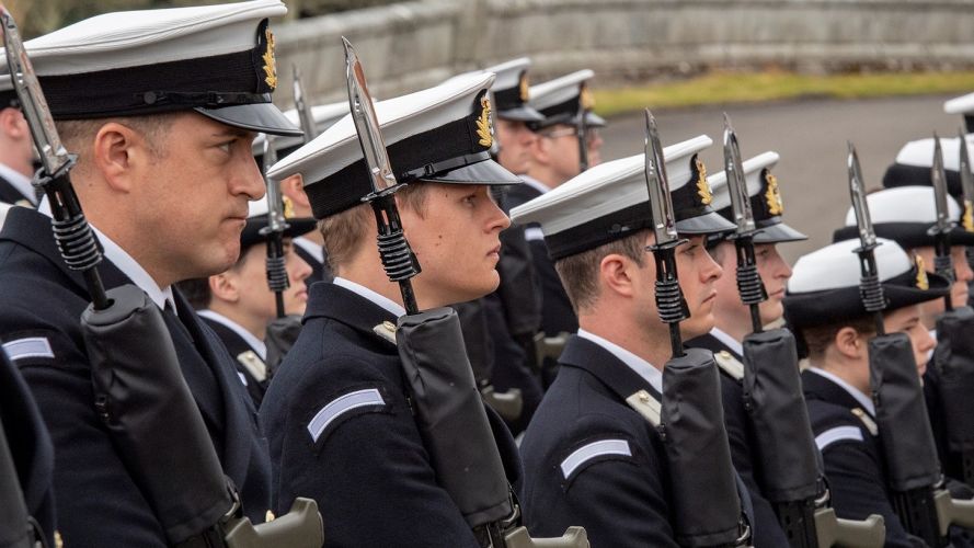 156 new officers welcomed into Royal Navy and Royal Fleet Auxiliary at Britannia Royal Naval College in Dartmouth 13042022 CREDIT NAVY.jpg