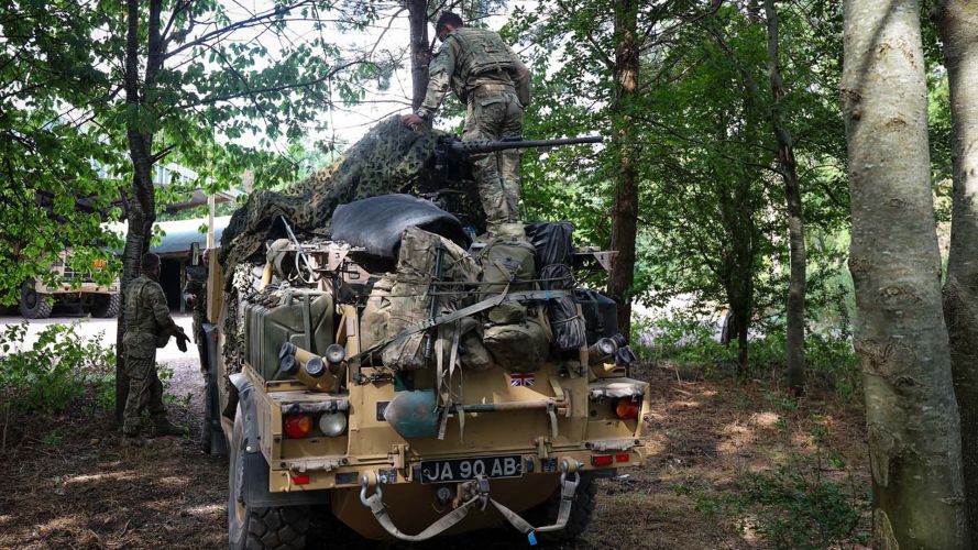 Royal Marines from CHF used Jackal vehicles for force protection (Picture: Royal Navy) Royal Marines from CHF used Jackal vehicles for force protection (Picture: Royal Navy)