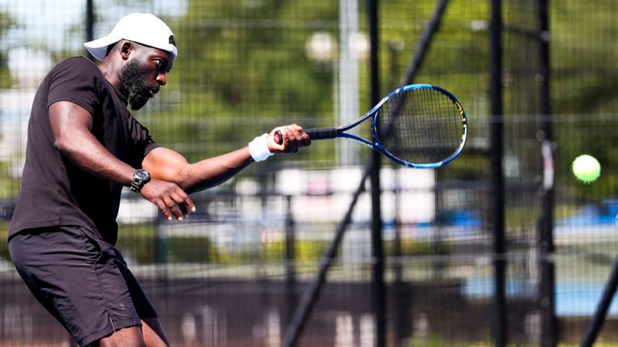 The tournament sees the best tennis players in the Army battle it out on court