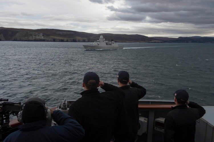 Joint Warrior CAPE WRATH, Scotland - Sailors aboard USS Carney 