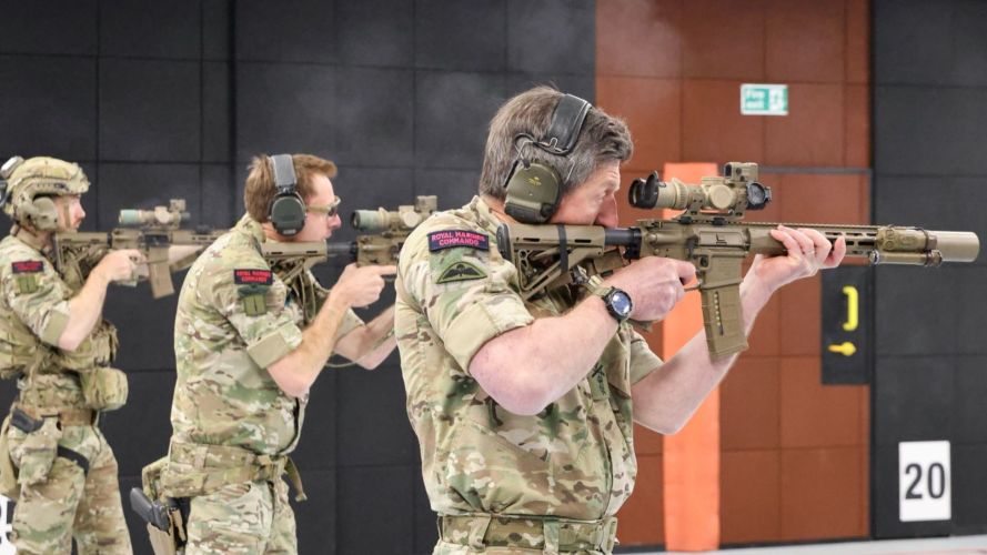 General Sir Gwyn Jenkins gets some range time with the KS-1