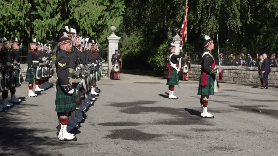  His Majesty The King officially welcomed to Balmoral 