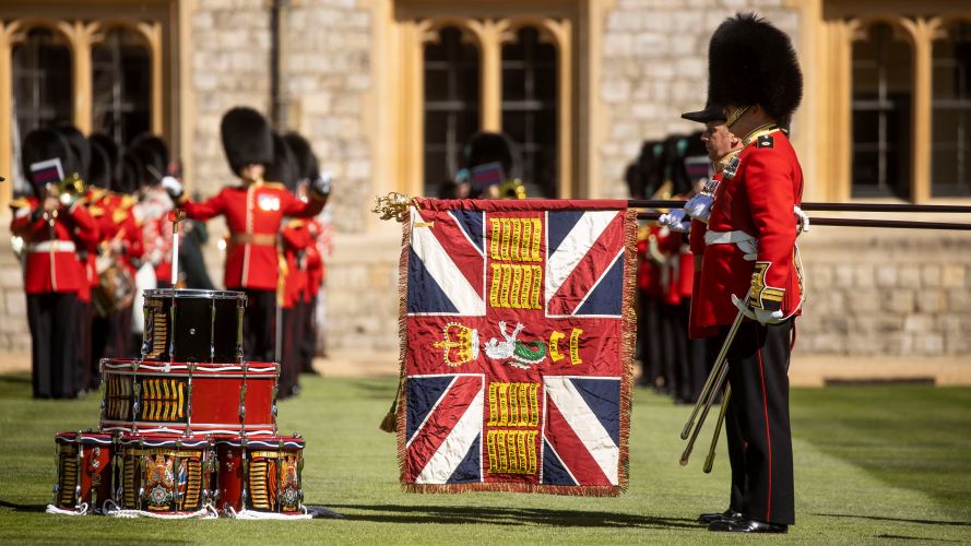 1st Battalion Irish Guards received New Colours from the Duke of Cambridge during Windsor ceremony 17052022 CREDIT MOD Crown Copy.jpg