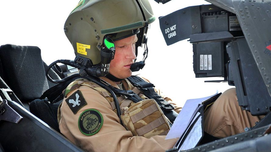 Prince Harry prepares his Apache helicopter prior to a training mission in the USA (Picture: MOD) Prince Harry prepares his Apache helicopter prior to a training mission in the USA (Picture: MOD)