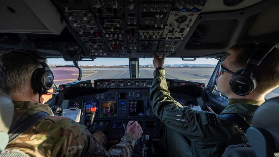 A Poseidon MRA1 crew prepares for take-off A Poseidon MRA1 crew prepares for take-off