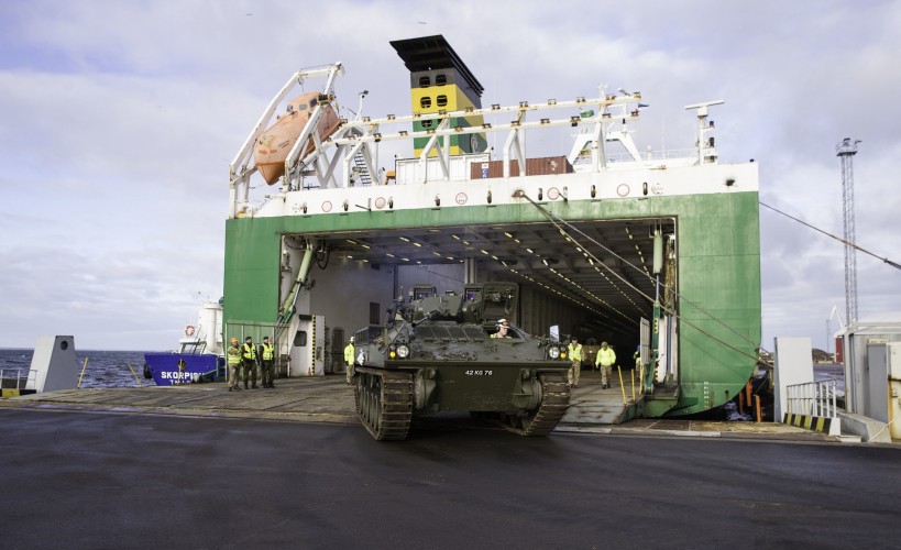 UK Armoured Vehicles Arrive In Estonia 