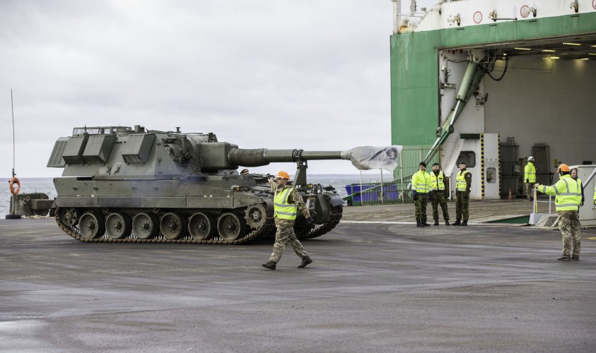 UK Armoured Vehicles Arrive In Estonia 