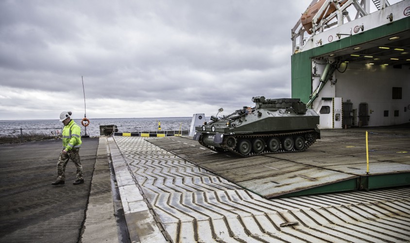 UK Armoured Vehicles Arrive In Estonia 
