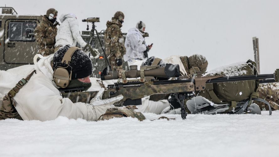 The Accuracy International L96 is chambered in .338 Lapua Magnum, a potent cartridge that enables a Royal Marines sniper to target specific enemies from ranges in excess of 1km