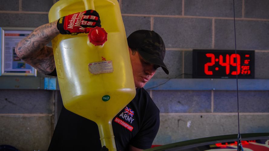 Refuelling the car is just as important as hurtling it around high-speed corners (Picture: RF Motorsport Media)