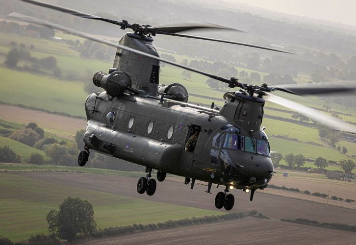 A Chinook of 27 Sqn in flight during Exercise Cobra Warrior (Picture: MOD) A Chinook of 27 Sqn in flight during Exercise Cobra Warrior (Picture: MOD)