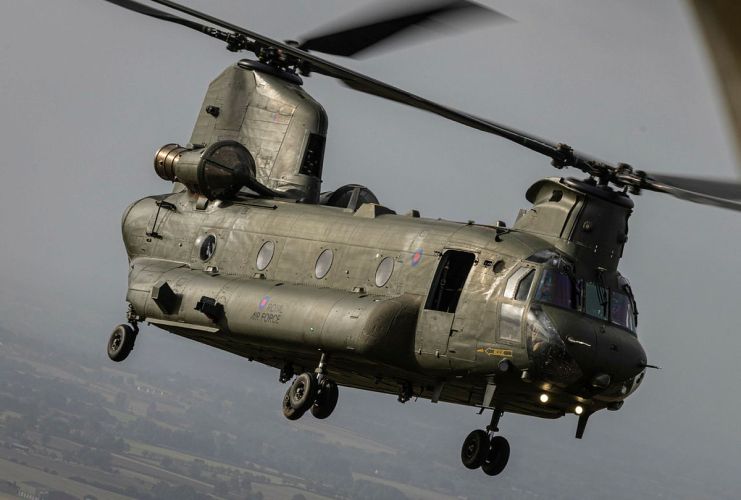 A Chinook of 27 Sqn in flight during Exercise Cobra Warrior (Picture: MOD) A Chinook of 27 Sqn in flight during Exercise Cobra Warrior (Picture: MOD)