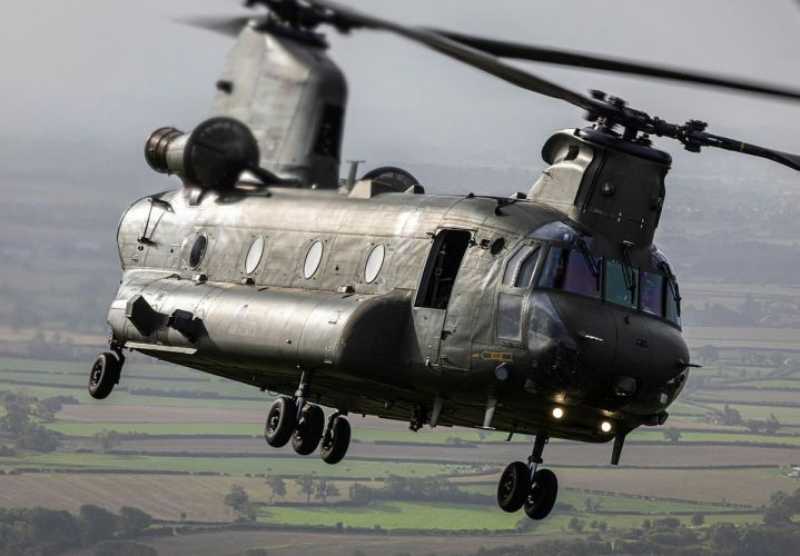 A Chinook of 27 Sqn in flight during Exercise Cobra Warrior (Picture: MOD) A Chinook of 27 Sqn in flight during Exercise Cobra Warrior (Picture: MOD)