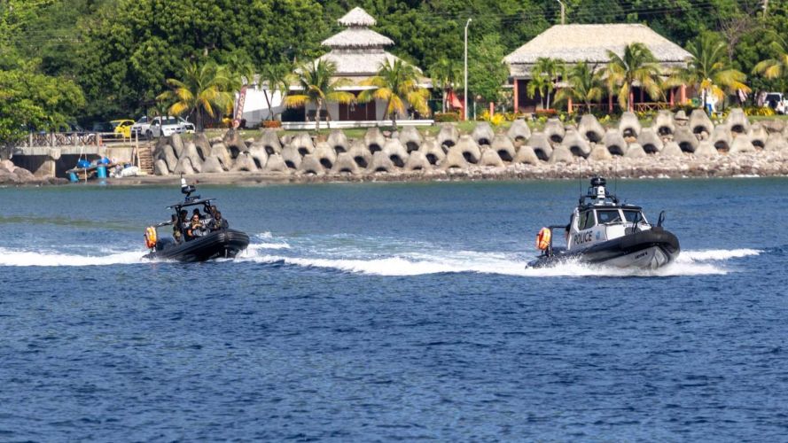 Royal Montserrat Police, 42 Commando and HMS Trent personnel conduct joint maritime training (Picture: MOD) 22102026 Royal Montserrat Police, 42 Commando and HMS Trent personnel conduct joint maritime training Picture MOD