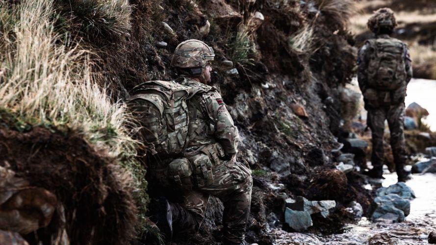 The exercise marked the final stages of 5 Rifles deployment as the Roulement Infantry Company (Picture: Defence Ops) The exercise marked the final stages of 5 Rifles deployment as the Roulement Infantry Company (Picture: Defence Ops)