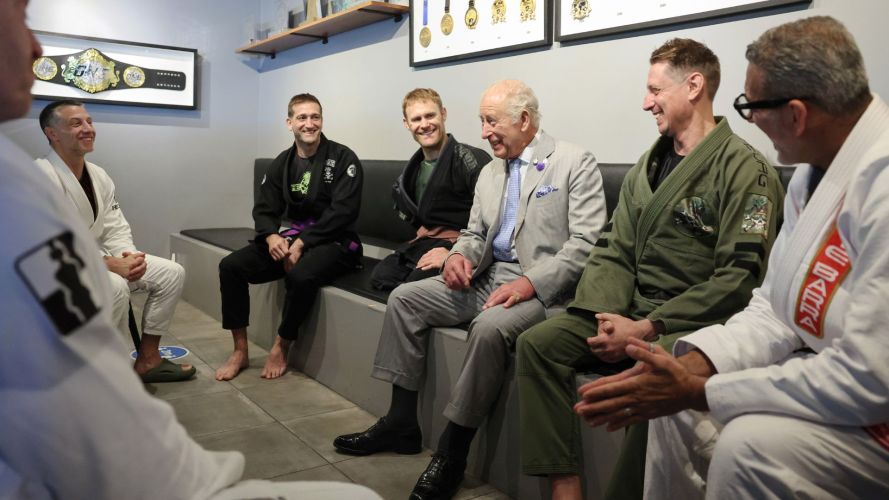 During his visit, he learnt how the discipline assists serving personnel, veterans and emergency workers dealing with various challenges (Picture: PA)
