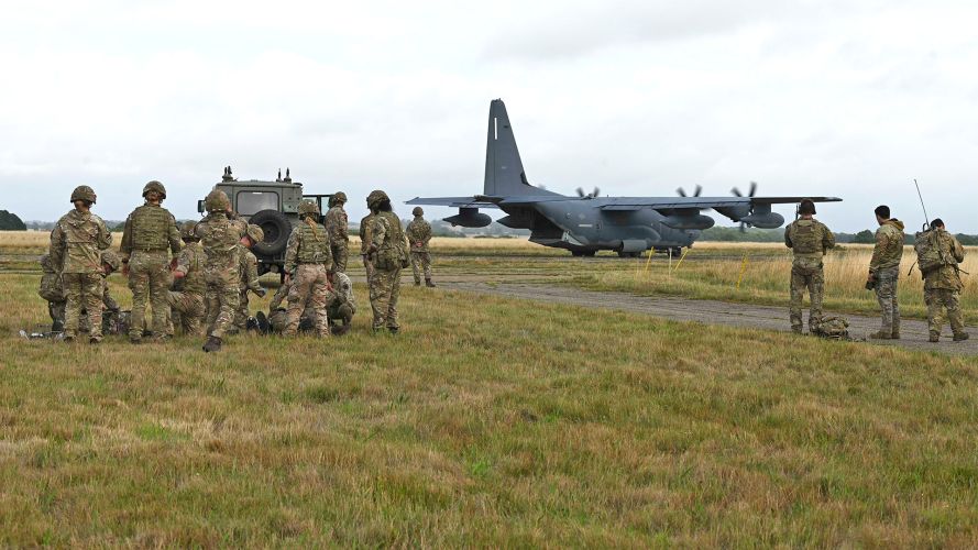 16 Medical Regiment worked alongside the US 352nd Special Operations Wing (Picture: USAF) 16 Medical Regiment worked alongside the US 352nd Special Operations Wing
