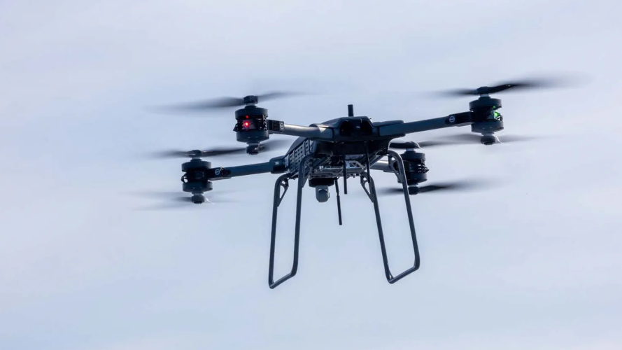 Malloy T-150B heavy lift drone closeup 