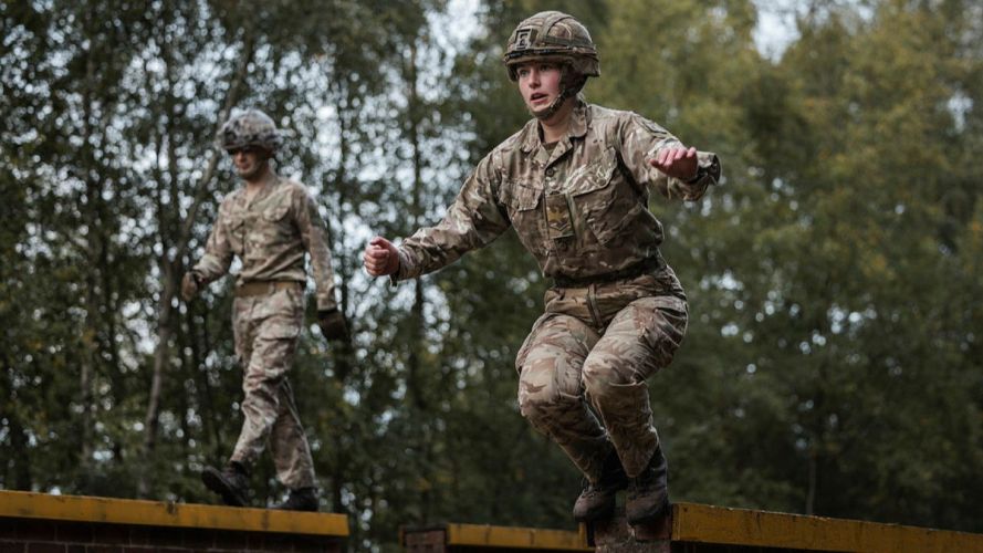 255 (Special Operations) Signal Squadron celebrated its annual Formation Day, marking four years since it stood up (Picture: MOD) 255 (Special Operations) Signal Squadron taking part in Battle PT during their Formation Day cred MOD