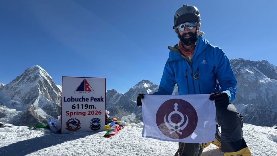 All smiles at the top, and a confidence boost ahead of more technical ascents (Picture: Avtar Gill)
