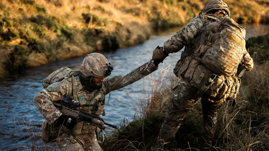 It may have been hot back in the UK, but with average temperatures of 4-6 degrees in the Falklands, water crossings were no joke It may have been hot back in the UK, but with average temperatures of 4-6 degrees in the Falklands, water crossings were no joke