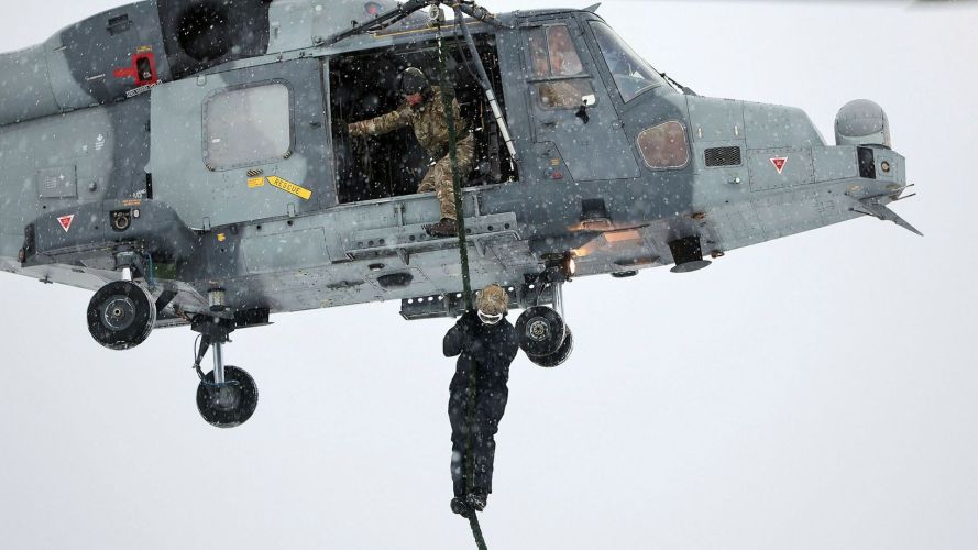 The exercise tests both the commandos, and the Royal Navy pilots