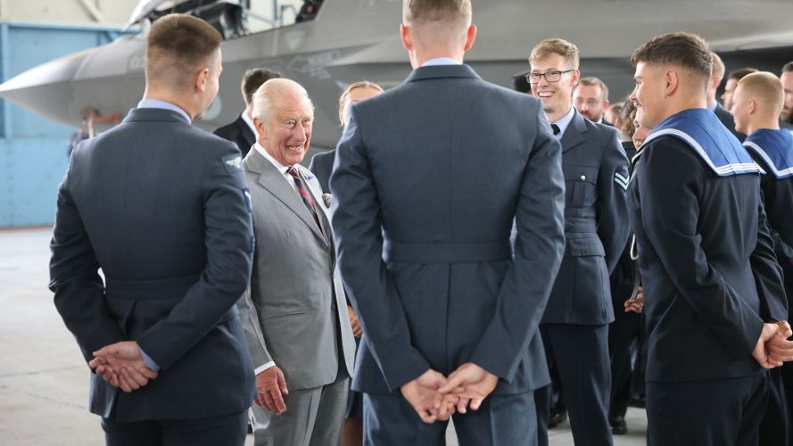 The monarch was also informed of other projects at the station, including the 'Be Ready 110' programme (Picture: BFBS)