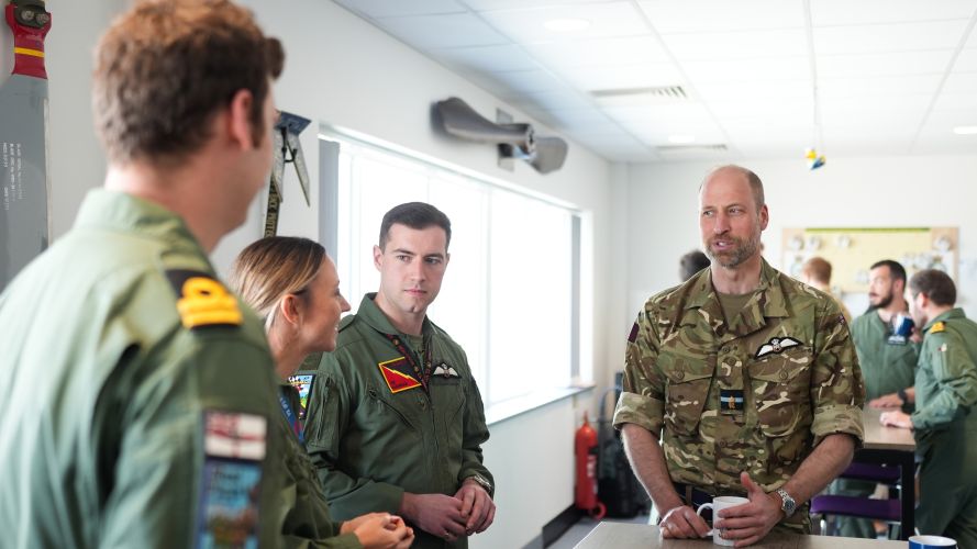 Prince of Wales at RAF Valley