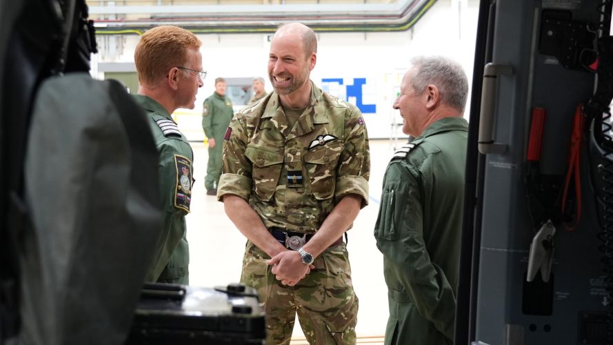 Prince of Wales at RAF Valley