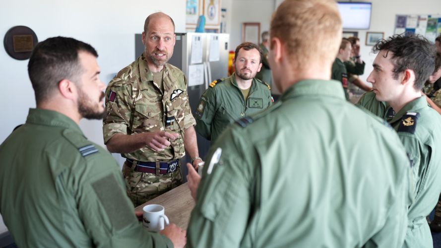 Prince of Wales at RAF Valley
