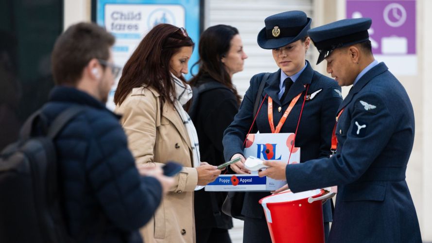 ...for the annual Royal British Legion's London Poppy Day For the Royal British Legion's London Poppy Day