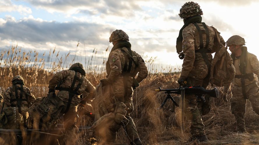 2nd Battalion The Royal Anglian Regiment conduct training on River Crossing drills in Poland 24022024 CREDIT MOD
