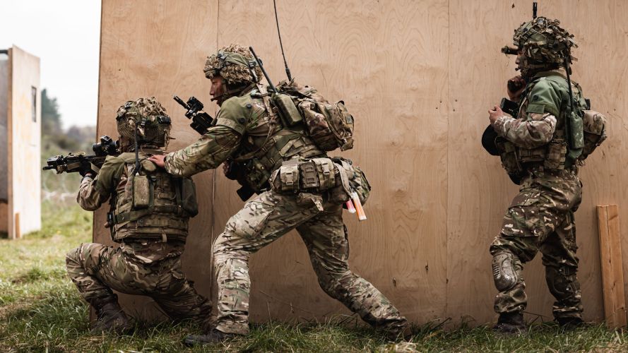 2nd Battalion The Royal Gurkha Rifles during live fire raid on Salisbury Plain on Exercise Wessex Storm 19042023 CREDIT MOD Crown Copyright.jpg