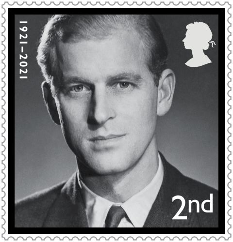 2nd Class HRH Prince Philip stamp showing a photograph of the Duke of Edinburgh taken by the photographer Baron 