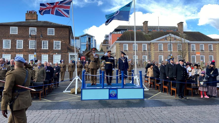 3 REGIMENT ARMY AIR CORPS Freedom Parade celebrations 50th anniversary 31032022 CREDIT BFBS.jpeg