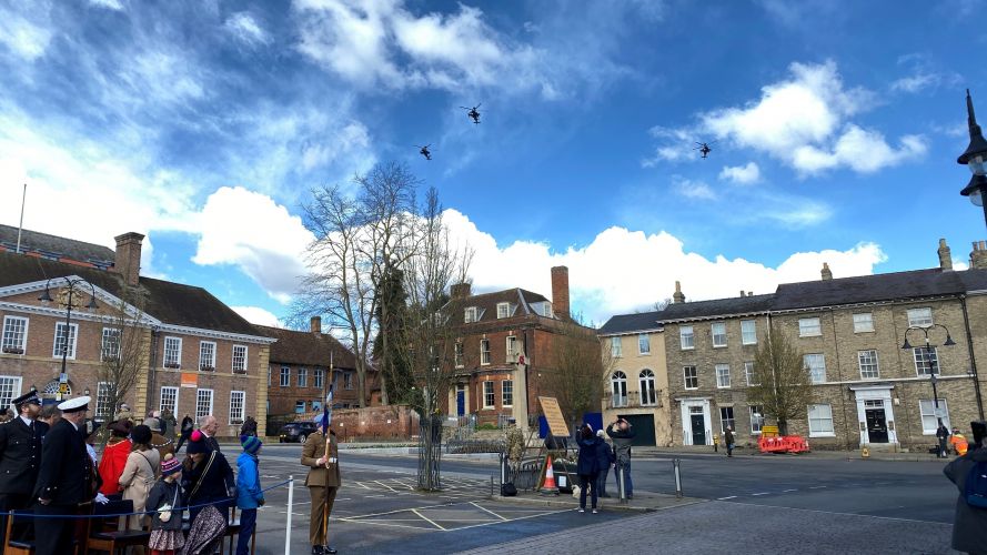 3 REGIMENT ARMY AIR CORPS Freedom Parade celebrations saw Apaches fly over 31032022 CREDIT BFBS.jpeg